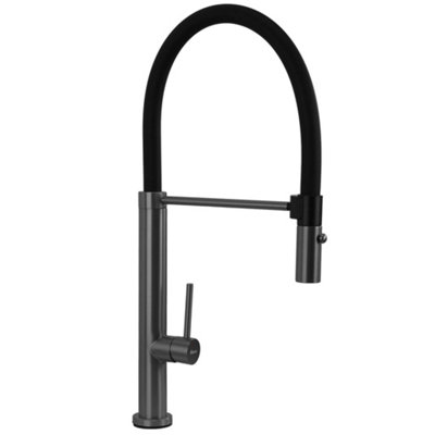 Kitchen Faucet Rea Viera Titanium 19X5X50Cm from B&Q