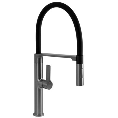 Kitchen Faucet Rea Lago Titanium 21,5X10X51Cm from B&Q