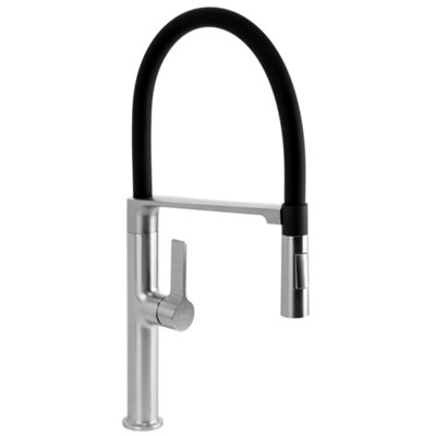 Kitchen Faucet Rea Lago Brush Steel 21,5X10X51Cm from B&Q