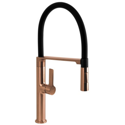 Kitchen Faucet Rea Lago Brush Copper 21,5X10X51Cm from B&Q