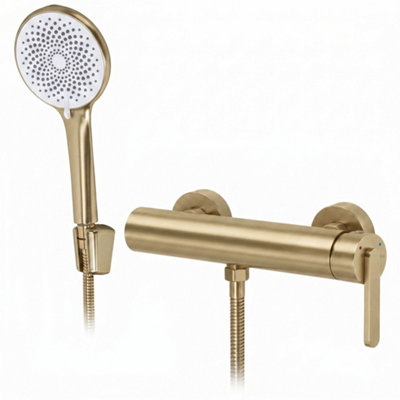 Shower Faucet Rea Ontario Side Brush Gold 26X15X10Cm from B&Q