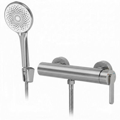 Shower Faucet Rea Ontario Side Brush Steel 26X15X10Cm from B&Q