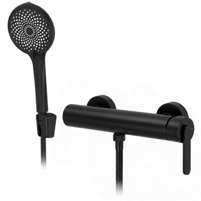 Shower Faucet Rea Ontario Side Black 25X17X10Cm from B&Q