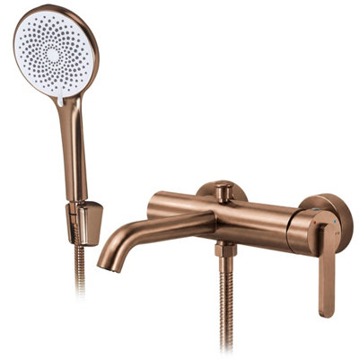 Bathtub Faucet Rea Ontario Side Brush Copper 27,5X24X10Cm from B&Q