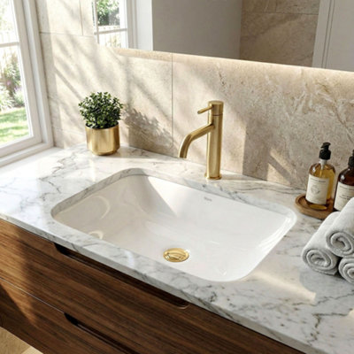 Inset Washbasin Rea Anabel 46 WhiteCeramic from B&Q