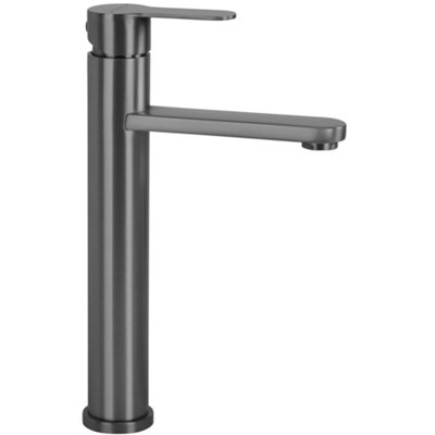 Washbasin Faucet Rea Arcos High Titanium 11,7X20X29Cm from B&Q