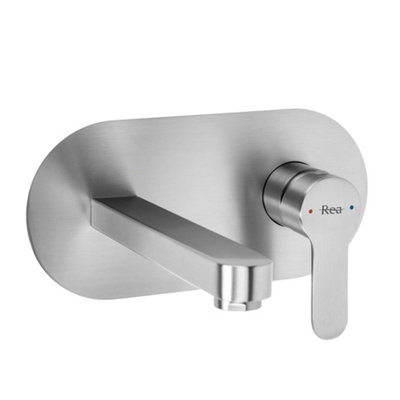 Concealed Washbasin Faucet Rea Arcos Brush Nickel 18X20X10Cm from B&Q
