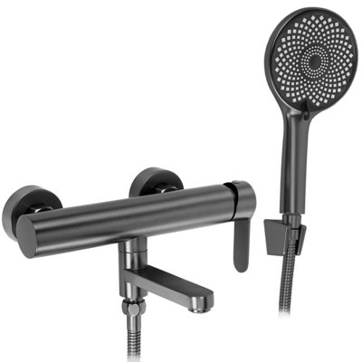 Bathtub Faucet Rea Arcos Titanium 15X20X20Cm from B&Q