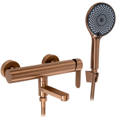 Bathtub Faucet Rea Arcos Brush Copper 15X20X20Cm from B&Q