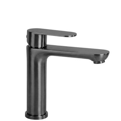 B&Q - Bathroom Faucet  Logan Titanium Low