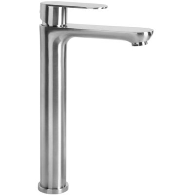 B&Q - Washbasin Faucet  Logan High Brush Nickel 11,5X20X29,5Cm