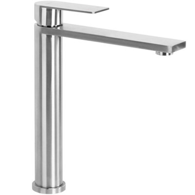 B&Q - Washbasin Faucet  Hunter High Brush Nickel 16,5X20X27Cm