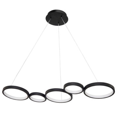 Ceiling Lamp Chandelier Toolight App1923-Cp Black
