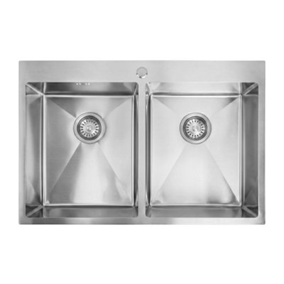 Stainless Steel Sink Rea Joel Brush Steel 83X55X22,5Cm from B&Q