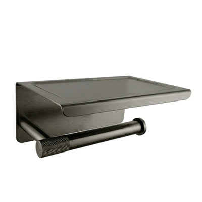 Toilet Paper Holder Rea 6613 Modern Titanium from B&Q