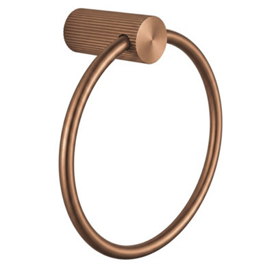 B&Q - Porte-Serviettes  64101 Solo Brush Copper