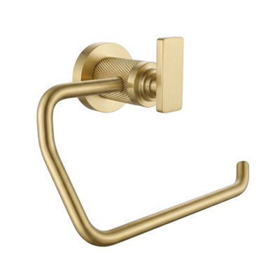 Toilet Paper Holder Rea 81305 Modern Brush Gold from B&Q