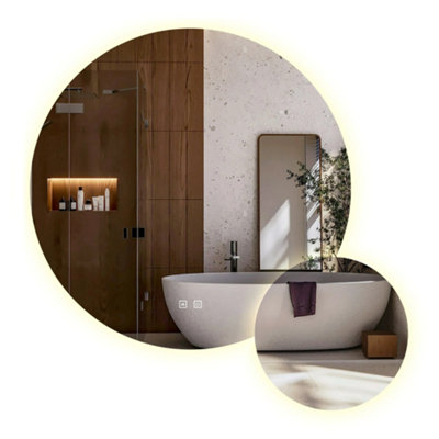 B&Q - Mirror  R-8040 Transparent LedRound