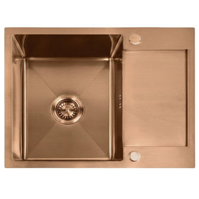 Kitchen Sink Rea Paul Brush Copper + Faucet Fresh Bc from B&Q