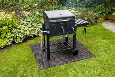 RugsX Magnus 1951 Protective Grill Mat For TerraceOutdoorBeige  140X200 Cm from B&Q