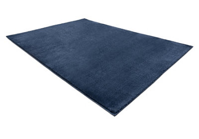 RugsX Modern Washing Carpet Lindo Navy BlueAnti-SlipShaggy  160X220 Cm from B&Q