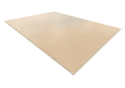 RugsX Modern Washing Carpet Lindo BeigeAnti-SlipShaggy  80X150 Cm from B&Q