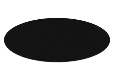 RugsX Modern Washing Carpet Lindo Circle BlackAnti-SlipShaggy  Circle 150 Cm from B&Q