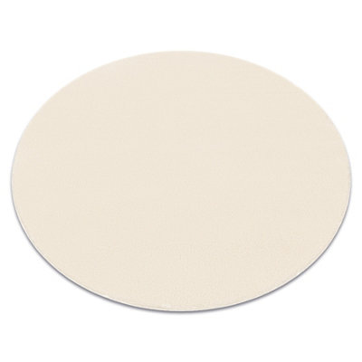 RugsX Modern Washing Carpet Lindo Circle CreamAnti-SlipShaggy Circle 120 Cm from B&Q
