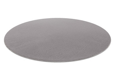 RugsX Modern Washing Carpet Lindo Circle GreyAnti-SlipShaggy  Circle 100 Cm from B&Q
