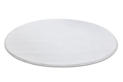 RugsX Modern Washing Carpet Lindo Circle WhiteAnti-SlipShaggy  Circle 80 Cm from B&Q