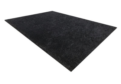 RugsX Carpet Buenos 6649 Shaggy PlainSingle Color Black  200X290 Cm from B&Q