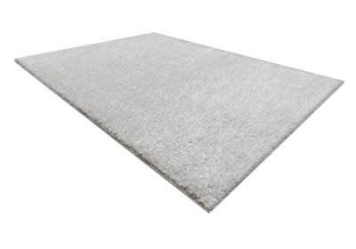 RugsX Carpet Buenos 7005 Shaggy PlainSingle Color Silver  160X220 Cm from B&Q