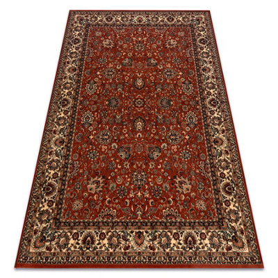 RugsX Wool Carpet Kashqai 4362 200 Ornament Claret / Beige 80X160 Cm from B&Q