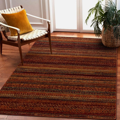 Rugsx Wool Carpet Omega Baku Red 100X150 Cm from B&Q