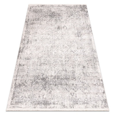 RugsX Distin 0200A Grey / Light Grey / White Modern CarpetRhombusesFram 200X290 Cm from B&Q