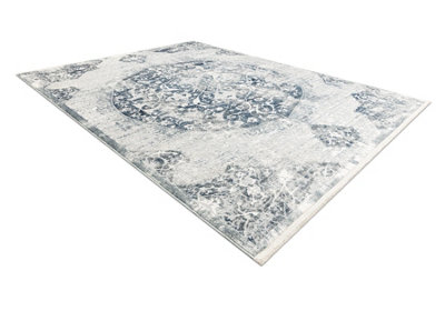 RugsX Distin 0820A Navy Blue / Blue / White Modern CarpetOrnamentVintag  140X190 Cm from B&Q