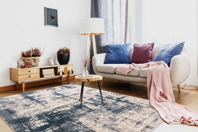 RugsX Carpet Wool Nain AbstractionVintage 7005/51655 Beige / Blue  240X340 Cm from B&Q