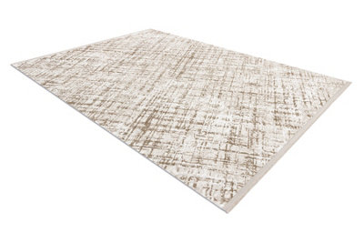 RugsX Modern Carpet Duke 51550 Beige / CreamTrellisStructuredVery Sof  140X190 Cm from B&Q