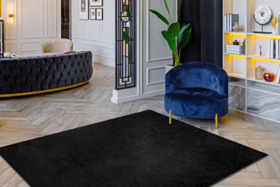 RugsX Carpet Visco Dark Grey 5 PlushImitation Of Rabbit Fur  80X150 Cm from B&Q