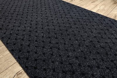 RugsX RunnerDoormat Antislip Vectra 900 OutdoorIndoor Anthracite 200 Cm  200X170 Cm from B&Q