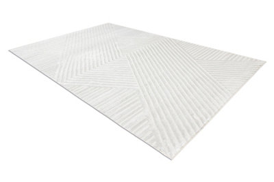 RugsX Carpet Balance 1503 CreamGeometricStructuralGlamour  180X270 Cm from B&Q