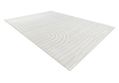 B&Q -  Carpet Balance 1918 CreamGeometricStructuralGlamour  80X150 Cm