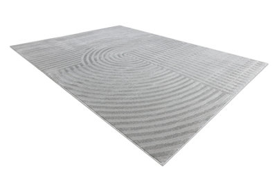 RugsX Carpet Balance 1921 GreyGeometricStructuralGlamour  140X190 Cm from B&Q