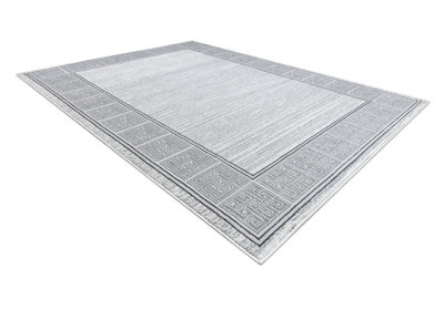 RugsX Carpet Allure 8783 Greek KeyFrameStructuralStylishGlamour Light Grey 160X220 Cm from B&Q