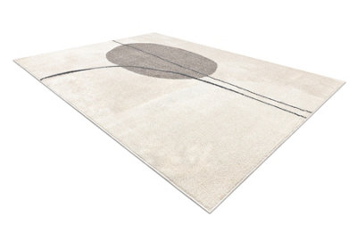 RugsX Carpet Fusion 0808 Cream BeigeGeometricModernAbstract 140X190 Cm from B&Q
