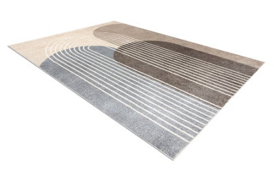 RugsX Carpet Fusion 0810 Beige BrownGeometricModernAbstract 280X370 Cm from B&Q