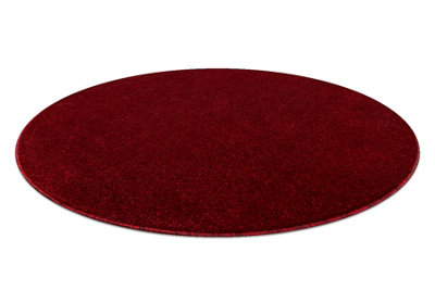 RugsX Eton Plus Circle Carpet Melange Red Black Circle 133 Cm from B&Q
