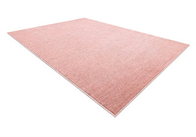 RugsX Eton Plus Carpet Blush PinkOne-ColorUniformPlain 300X300 Cm from B&Q