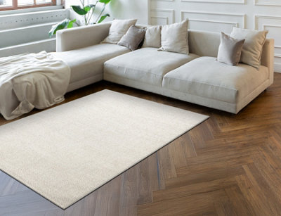 RugsX Carpet Casablanca Loom CreamLoopSoft Indoor & Outdoor 100X150 Cm from B&Q
