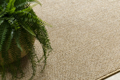 RugsX Carpet Casablanca Loom BeigeLoopSoft Indoor & Outdoor 400X400 Cm from B&Q